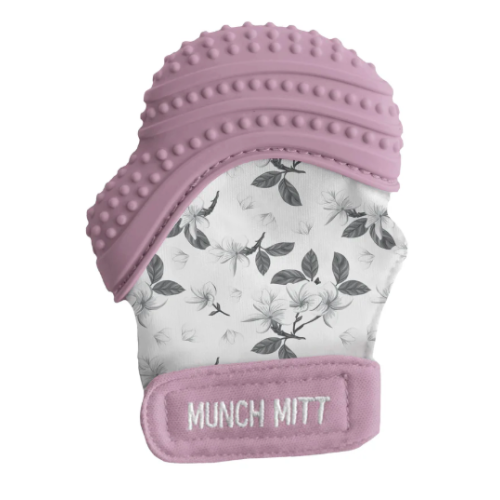 Malarkey Kids - Munch Mitt - Mitaine de dentition pour bébé - Floraison de lilas